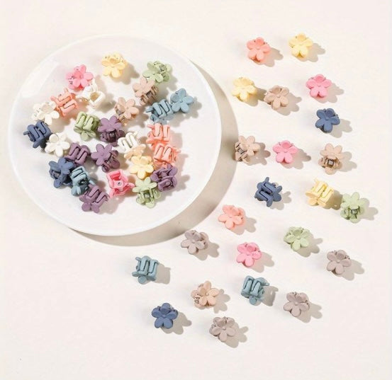 50pcs Cartoon flower Design Hair Claw Clip