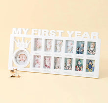  1pc White Growth Record Photo Frame