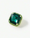 Fashionable All-Match Green Rhinestone Stud Earrings
