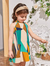 GIRLS Kids SUNSHNE Toddler Girls Geo Print Halter Neck Dress