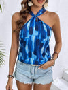 Tie Dye Twist Front Tank Top