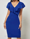 Clasi Ruffle Trim Bodycon Dress