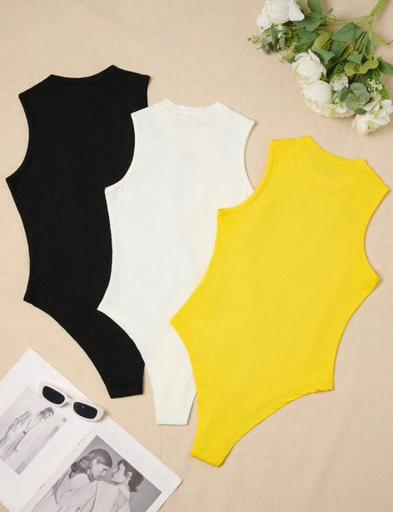 Unity 3pcs Solid Tank Bodysuit