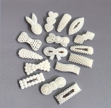  16 pcs Faux Pearl Hair Clips