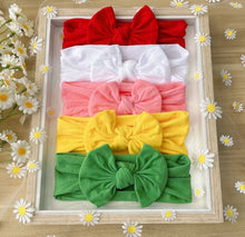  5pcs New Soft Elastic Bowknot Hair Band