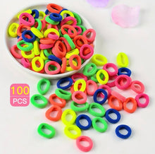  100pcs Elastic Colorful Hair Tie Sets, Cute Hair Accessories For Girls, Ideal choice for Gifts