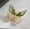 Delicate Hollow Out Butterfly Shaped Rhinestone Insects Brooch