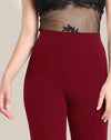 Wide Band Waist Zip Back Pants
