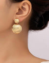 1pair Fashionable & Versatile Geometric Earrings