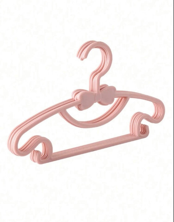 5pcs Pink Bowknot Design Baby Hangers, Strong And Sturdy