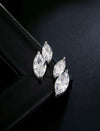 Cubic Zirconia Decor Stud Earrings For Women