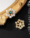 1pair Fashionable And High-Grade Retro Faux Pearl Stud Earrings For Women