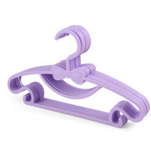  10pcs Purple Kids Clothes Hanger Racks Portable Plastic Display Hangers Windproof Children Coats Hanger Baby Clothing Organizer