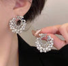 1pair French Style Delicate Faux Pearl Earrings For Women