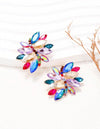 1pair Creative Rhinestone Inlay Earrings For Women