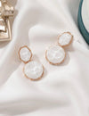 1pair Womens Fashionable Geometric French Earrings
