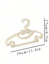 5pcs White Colour Solid Butterfly Shaped Baby Hangers, Durable And Sturdy