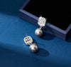 1pair Fashionable Elegant Luxurious Shiny Designed Faux Pearl