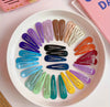 50pcs Cute Random Colorful Mini Hair Clips, Metal Hair Clips For Fine Hair For Girls