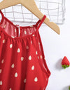 Kids EVRYDAY Young Girl All Over Print Ruffle Hem Belted Cami Dress