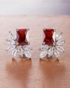 1 Pair Gorgeous Cubic Zirconia Stud Earrings For Women For Wedding