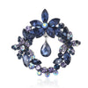 Fashion Rhinestone Garland Brooch For Women Alloy Flower Plant Pin Office Party Pin Gift Jewelry Accessories