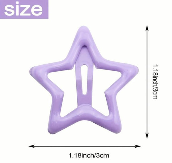 50pcs Cute Star Hair Clips - Adorable Headwear Hair Accessories for Baby Girls, Ideal choice for Gifts