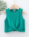 Kids EVRYDAY Children's T-shirt For Girls With Solid Haem