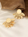 1 Pair Fashionable Delicate European-American Style Flower Petal Earrings