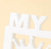 1pc White Growth Record Photo Frame