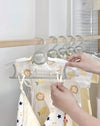 10pcs/Set Grey Extendable Clothes Hangers, Multifunctional Drying Rack For Baby & Newborn Clothes Storage