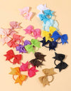 20pcs Toddler Girls Bow Decor Hair Tie
