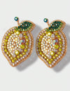 1pair Sparkling Rhinestone Fruit Shaped Earrings