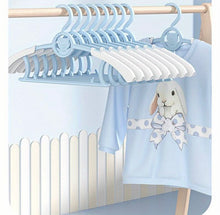  10pcs Blue Multifunctional Retractable Non-slip Hanger