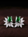 1 Pair Gorgeous Cubic Zirconia Stud Earrings