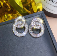  New design Earrings Jewelry Vintage Crystal Drop Earrings  Fashion Earrings Silver Color