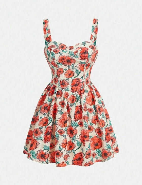 Floral Print Cami Dress