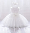 GIRLS Baby Princess Dress, Puffy Tulle Skirt With Butterfly Detail, Sleeveless For 1st Birthday Party And Special Occasions, Includes Hair Accessories