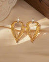 1pair Fashionable And Delicate Teardrop-Shaped Stud Earrings