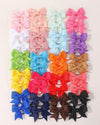 40pcs Girls Bow Decor Hair Tie For Daily Life