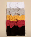5pcs Jacquard Bow Baby Headband
