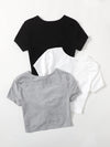 EZwear 3 Pack Twist Front Tee