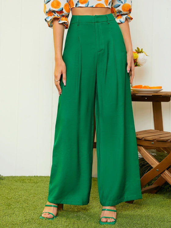 High Waist Wide Leg Pants