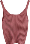 sweaty rocks women ribbed knit crop tank top spaghetti strap camisole vest top solid