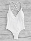 Criss Cross Ruched Detail One Piece Swimwear