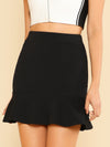 Ruffle Hem Skirt