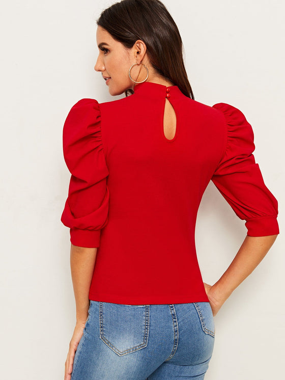 Exaggerate Puff Sleeve Blouse