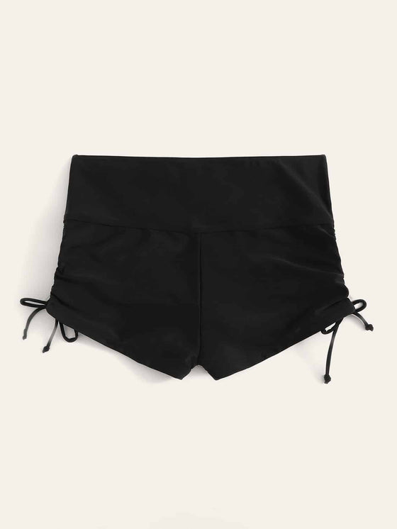 Plus Ruched Tie Side  Swimming bikini pant