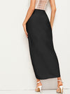 High Waist Draped Skirt