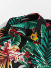 Men Collared Tropical Print Shirt